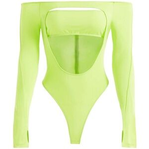 Mugler x HM Collab Neon Green Bodysuit